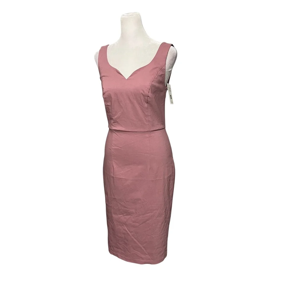 Grace Karin Pink Sweetheart Neckline Sheath Dress Size Small NWT